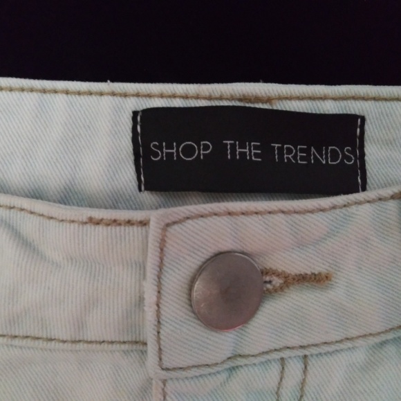 Distressed Denim Mini Skirt - Picture 2 of 4